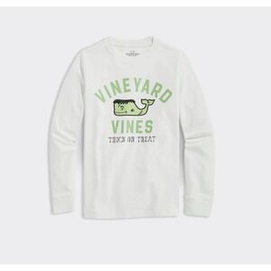 Vinyard Vines Boys' Large Glow-In-The-Dark‎ Franken-Whale Long-Sleeve Tee